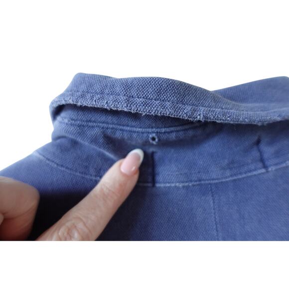 Ralph Lauren Mens Featherweight Mesh Button Up Shirt XL Blue Cotton Long Sleeve - Picture 5 of 9